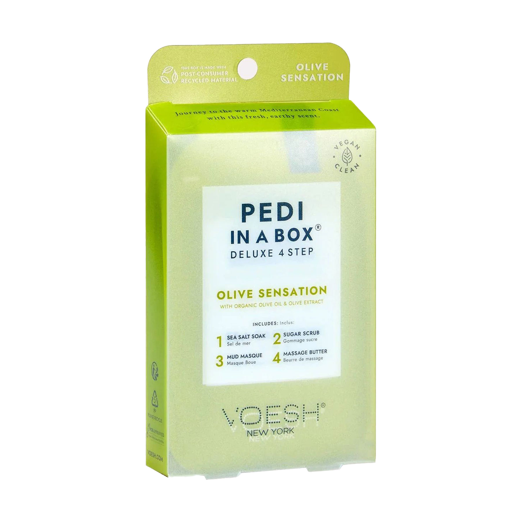 Набір для педикюру VOESH Pedi in a Box Deluxe 4 Step Оливкова сенсація, 35 г